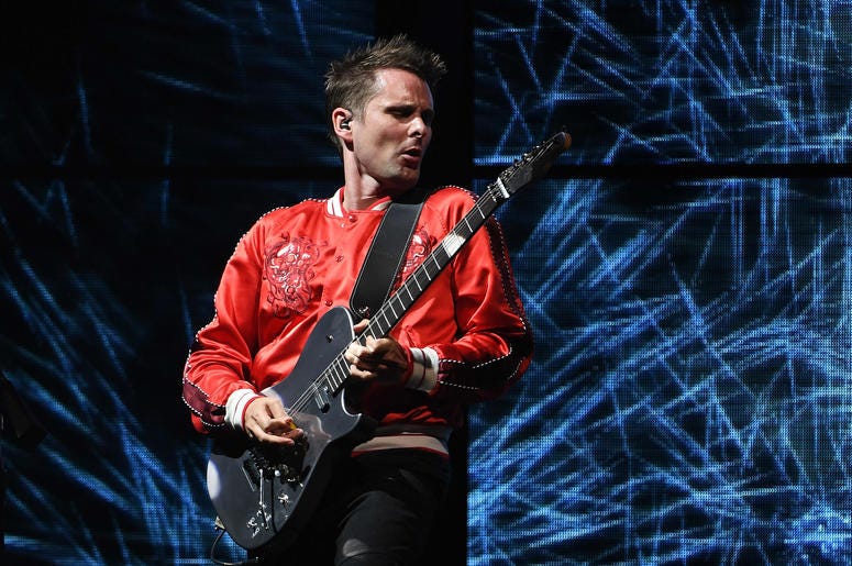Matt Bellamy of Muse performs at Perfect Vodka Amphitheater Matt Bellamy of Muse performs at Perfect Vodka Amphitheater