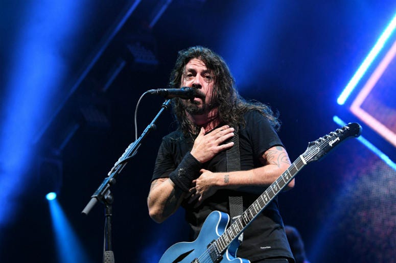 Dave Grohl of the Foo Fighters performs at Coral Sky Amphitheater Dave Grohl of the Foo Fighters performs at Coral Sky Amphitheater