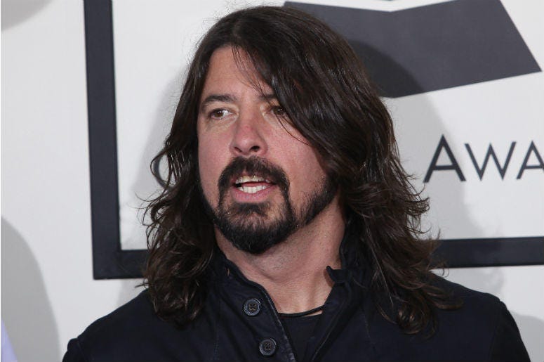 Dave Grohl arrives at the 56th Grammy Awards held at the Staples Center on January 26, 2014 in Los Angeles, CA Dave Grohl arrives at the 56th Grammy Awards held at the Staples Center on January 26, 2014 in Los Angeles, CA