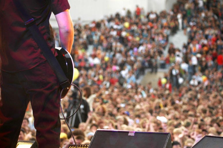 Guitarist onstage Guitarist onstage