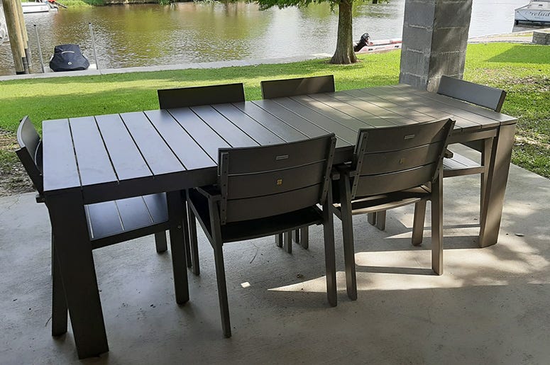 environmentally friendly patio table
