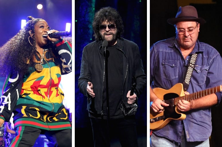 Missy Elliott, Jeff Lynne, Vince Gill Missy Elliott, Jeff Lynne, Vince Gill