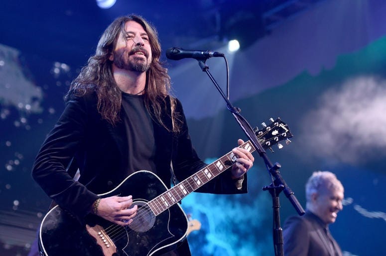 Dave Grohl performs at the 2018 Children's Hospital Los Angeles 'From Paris With Love' Gala Dave Grohl performs at the 2018 Children's Hospital Los Angeles 'From Paris With Love' Gala