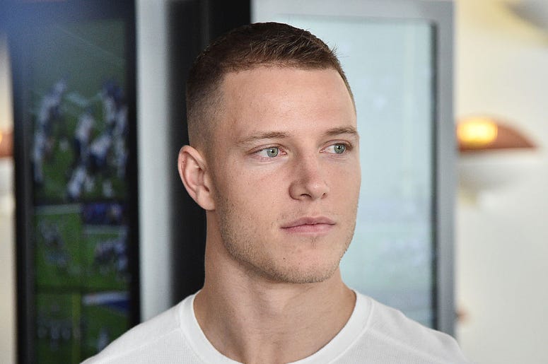 christian mccaffrey photoshoot