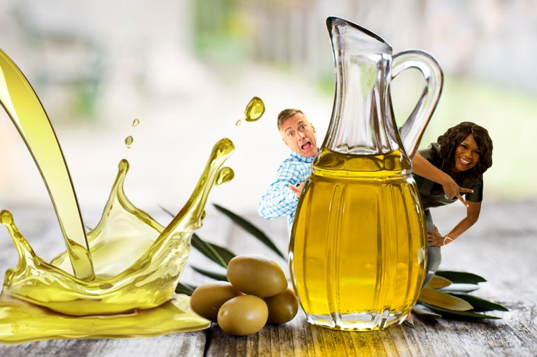 matt spilled olive oil