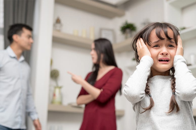 parenting; arguing in front of the kids
