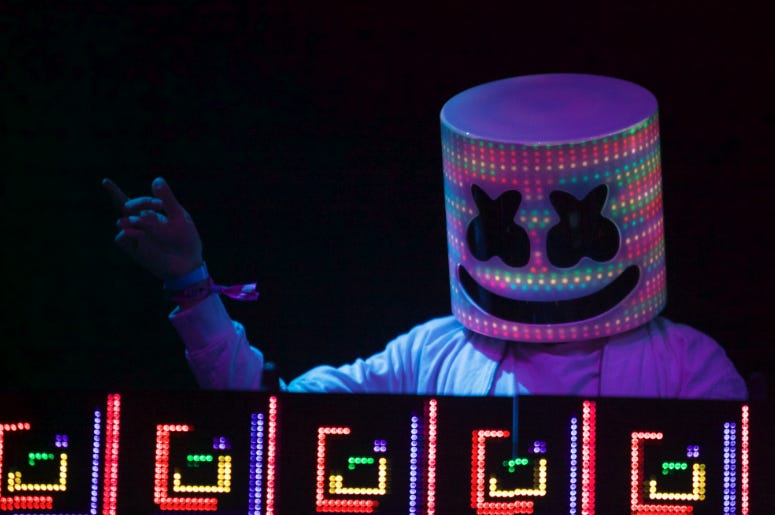 Marshmello played The Other stage at the Bonnaroo Music and Arts Festival. Marshmello played The Other stage at the Bonnaroo Music and Arts Festival.