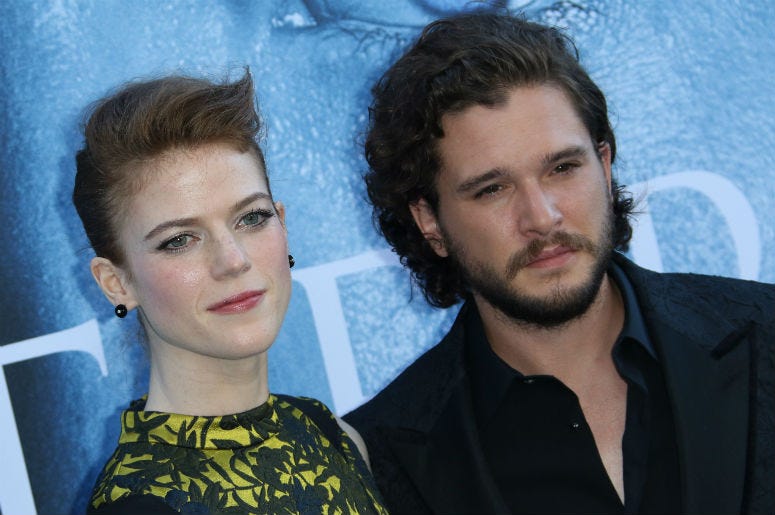 Actress Rose Leslie and Kit Harington at the Los Angeles Premiere for The Seventh Season Of HBO's "Game Of Thrones" Actress Rose Leslie and Kit Harington at the Los Angeles Premiere for The Seventh Season Of HBO's "Game Of Thrones"