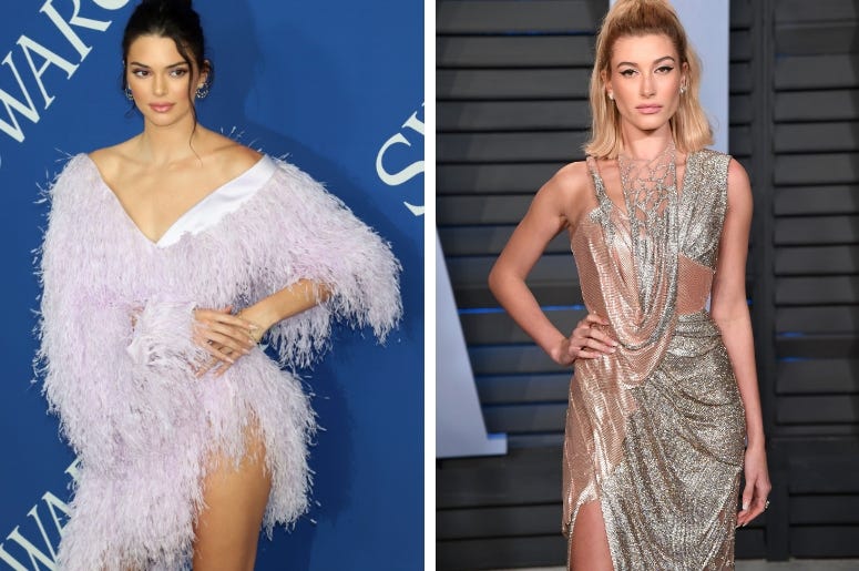 Kendall Jenner and Hailey Baldwin Kendall Jenner and Hailey Baldwin