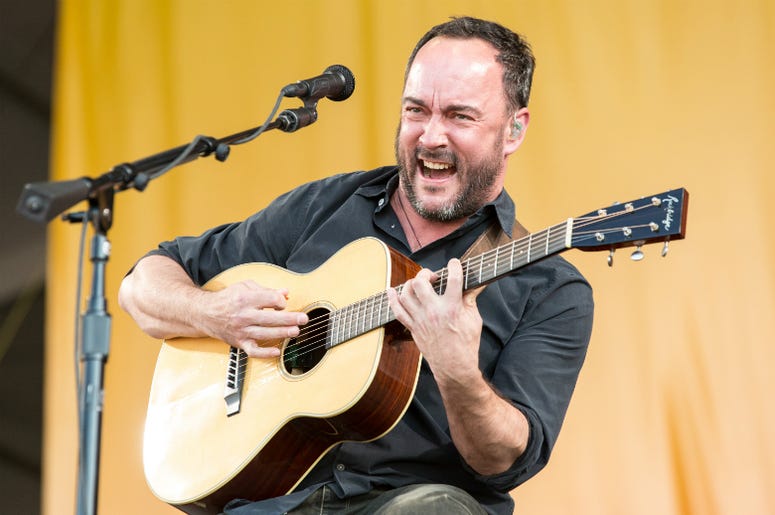 Dave Matthews of Dave Matthews and Tim Reynolds at New Orleans Jazz & Heritage Festival at Fair Grounds Race Track on May 5, 2017, in New Orleans, Louisiana. Dave Matthews of Dave Matthews and Tim Reynolds at New Orleans Jazz & Heritage Festival at Fair Grounds Race Track on May 5, 2017, in New Orleans, Louisiana.