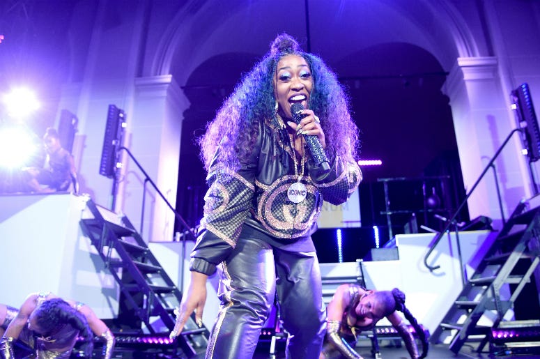 Missy Elliott Missy Elliott performs her chart-topping hits at the Yellow Ball, hosted by American Express and Pharrell Williams, at the Brooklyn Museum on September 10, 2018 on September 10, 2018 in New York, New York.