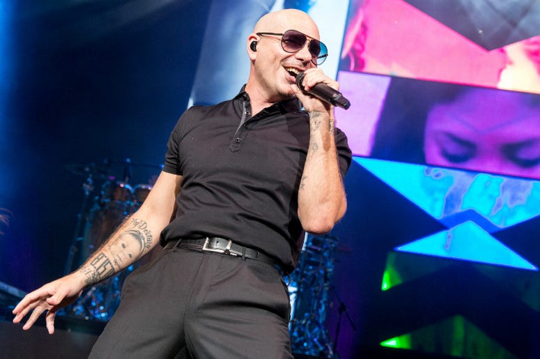 Rapper Pitbull (Armando Perez) at Henry Maier Festival Park during Summerfest on June 30, 2016, in Milwaukee, Wisconsin. Rapper Pitbull (Armando Perez) at Henry Maier Festival Park during Summerfest on June 30, 2016, in Milwaukee, Wisconsin.