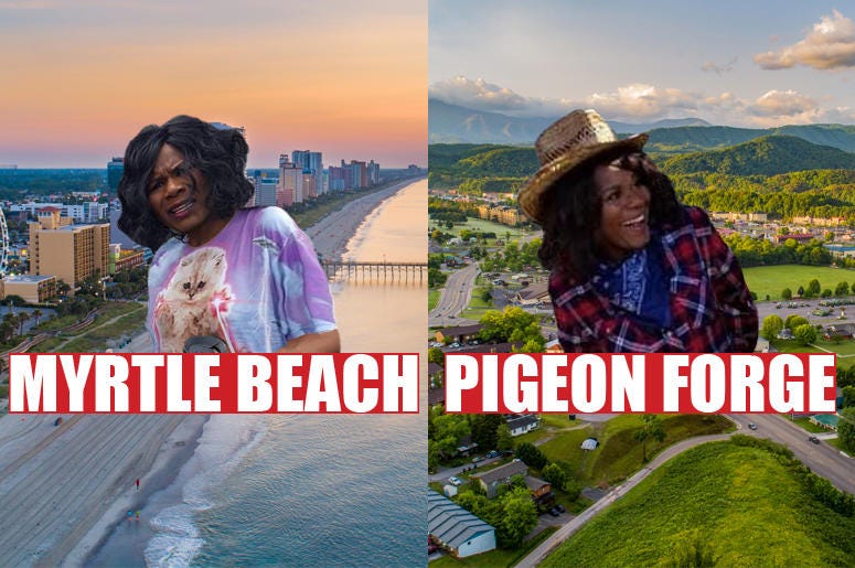 myrtle beach vs. pigeon forge