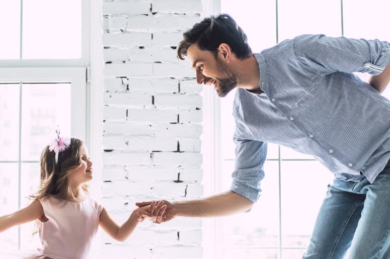 Daddy and daughter Father's Day