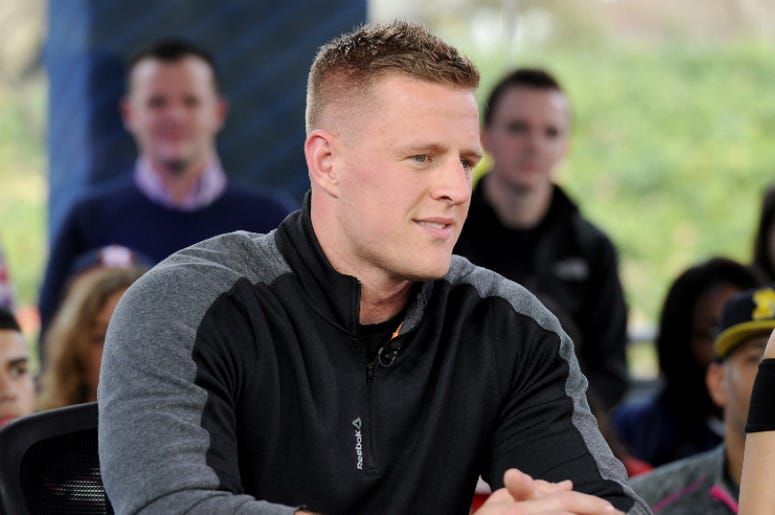 JJ Watt on Fox Sports "Garbage Time with Katie Nolan" broadcasting from Super Bowl LI on February 3, 2017 in Houston, Texas. JJ Watt on Fox Sports "Garbage Time with Katie Nolan" broadcasting from Super Bowl LI on February 3, 2017 in Houston, Texas.