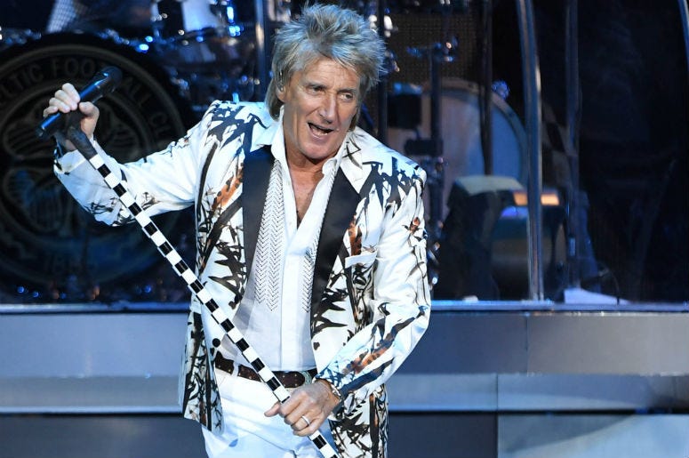 Rod Stewart performing Rod Stewart performing