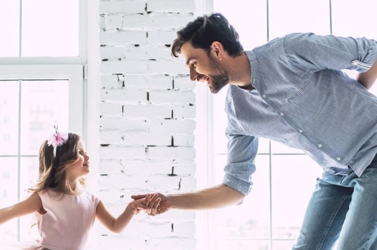 Daddy and daughter Father's Day