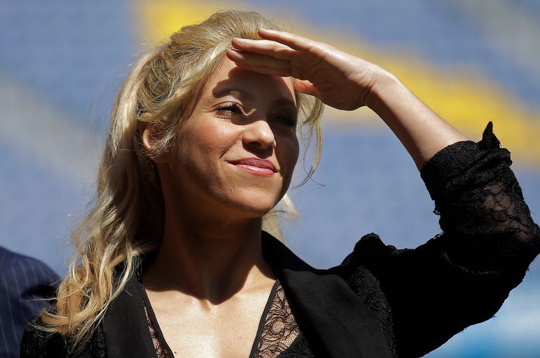 La cantante colombiana Shakira durante un evento en el estadio Camp Nou en Barcelona, España, el 28 de marzo de 2017. La cantante colombiana Shakira durante un evento en el estadio Camp Nou en Barcelona, España, el 28 de marzo de 2017.