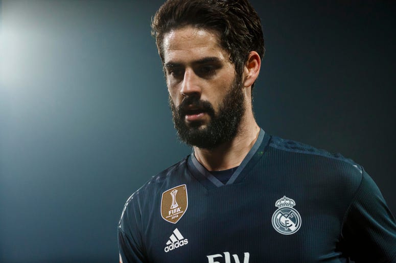 El volante del Real Madrid Isco Alarcón durante el partido contra Leganés por los octavos de final de la Copa del Rey, el miércoles 16 de enero de 2019. El volante del Real Madrid Isco Alarcón durante el partido contra Leganés por los octavos de final de la Copa del Rey, el miércoles 16 de enero de 2019.