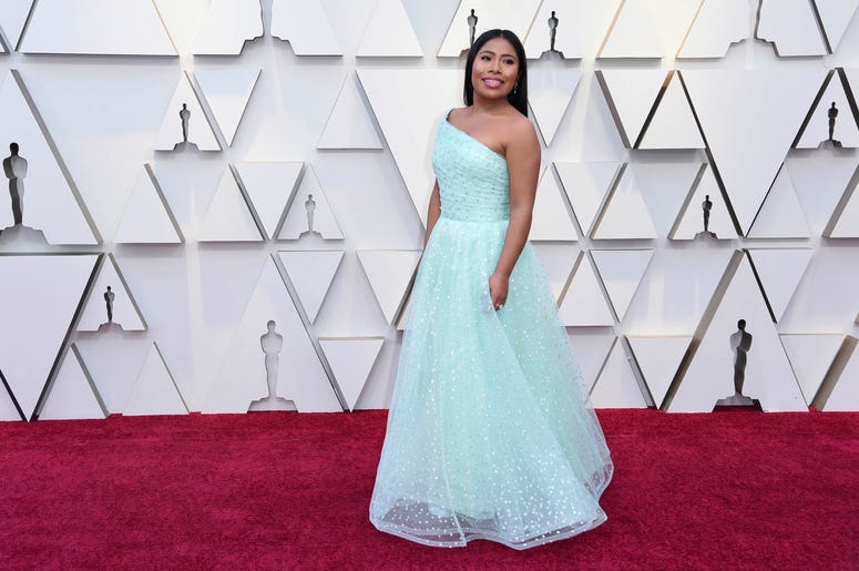 Yalitza Aparicio llega a la ceremonia de los premios Oscar el domingo 24 de febrero del 2019 en el Teatro Dolby en Los Angeles. Yalitza Aparicio llega a la ceremonia de los premios Oscar el domingo 24 de febrero del 2019 en el Teatro Dolby en Los Angeles.