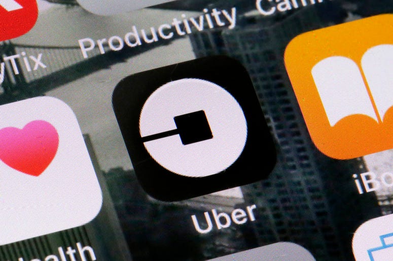 Esta foto de archivo del martes 12 de junio del 2018 muestra el logotipo de la aplicación de Uber en un celular en Nueva York. Esta foto de archivo del martes 12 de junio del 2018 muestra el logotipo de la aplicación de Uber en un celular en Nueva York.