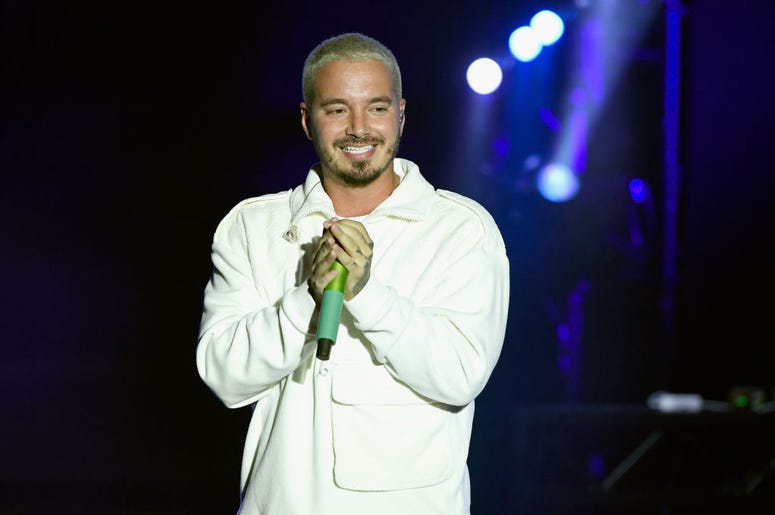 J Balvin performs onstage during Sir Lucian Grainge's 2019 Artist Showcase Presented by Citi at The Row on February 9, 2019 in Los Angeles, California.