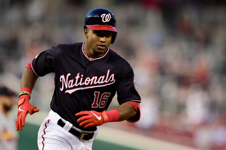 Victor Robles #16 of the Washington Nationals runs the bases after hitting a solo home run in the third inning against the St. Louis Cardinals at Nationals Park on April 30, 2019 in Washington, DC. (Photo by Patrick McDermott/Getty Images) Victor Robles #16 of the Washington Nationals runs the bases after hitting a solo home run in the third inning against the St. Louis Cardinals at Nationals Park on April 30, 2019 in Washington, DC. (Photo by Patrick McDermott/Getty Images)
