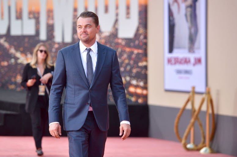 Leonardo DiCaprio attends Sony Pictures' "Once Upon A Time...In Hollywood" Los Angeles Premiere on July 22, 2019 in Hollywood, California. Leonardo DiCaprio attends Sony Pictures' "Once Upon A Time...In Hollywood" Los Angeles Premiere on July 22, 2019 in Hollywood, California.