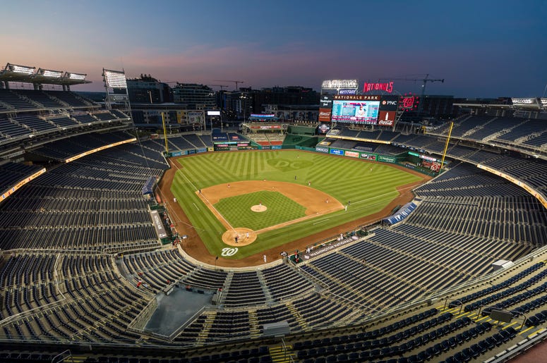 Nats Park 2020 Una vista general del Nationals Park el 18 de julio de 2020 en Washington, DC.