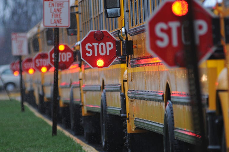 School bus stop sign School bus stop sign