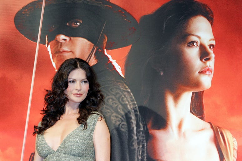 Actress Catherine Zeta-Jones attends a press conference promoting her film 'The Legend of Zorro' on January 16, 2006 in Tokyo, Japan. The film was directed by Martin Campbell and will open on January 21 in Japan. Actress Catherine Zeta-Jones attends a press conference promoting her film 'The Legend of Zorro' on January 16, 2006 in Tokyo, Japan. The film was directed by Martin Campbell and will open on January 21 in Japan.