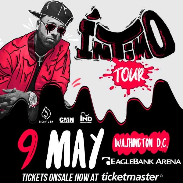 nicky jam, intimo tour, nicky jam intimo tour washington, washington dc eaglebank arena, tickets onsale now, reggaeton concert