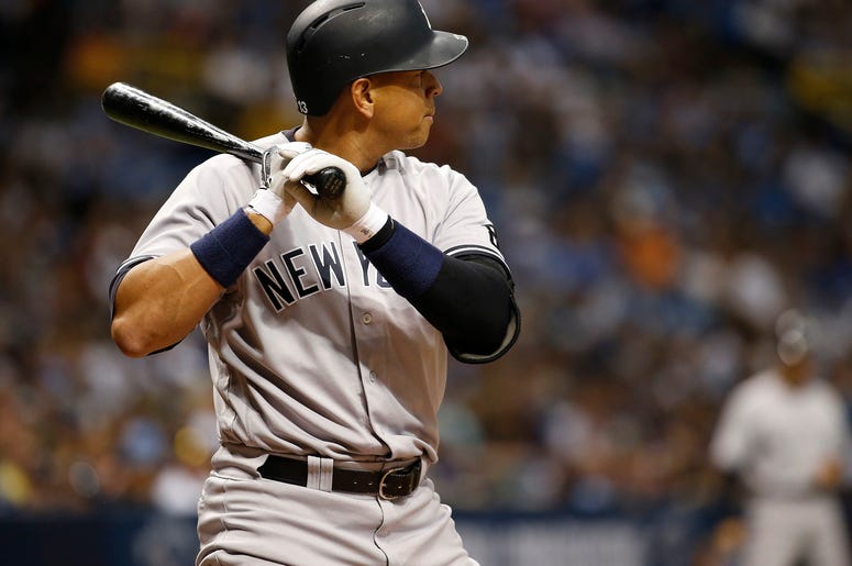Alex Rodriguez of the New York Yankees at bat