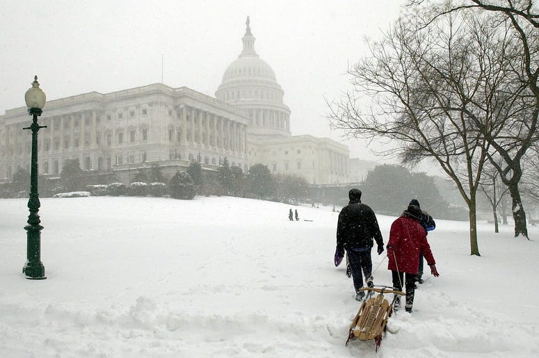 Washington Capitol Snow Sled