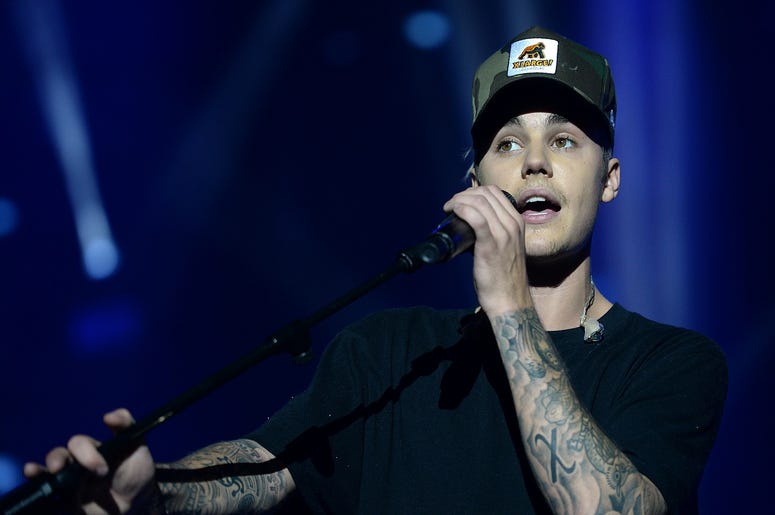 Justin Bieber sings