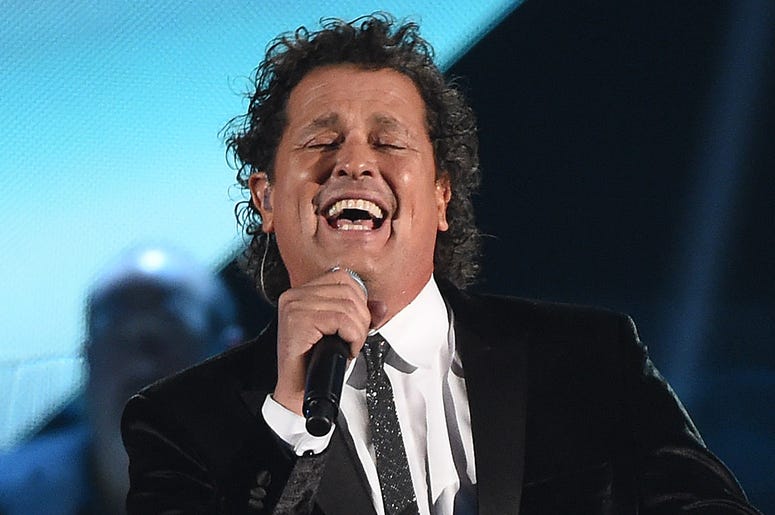 Carlos Vives sings on-stage
