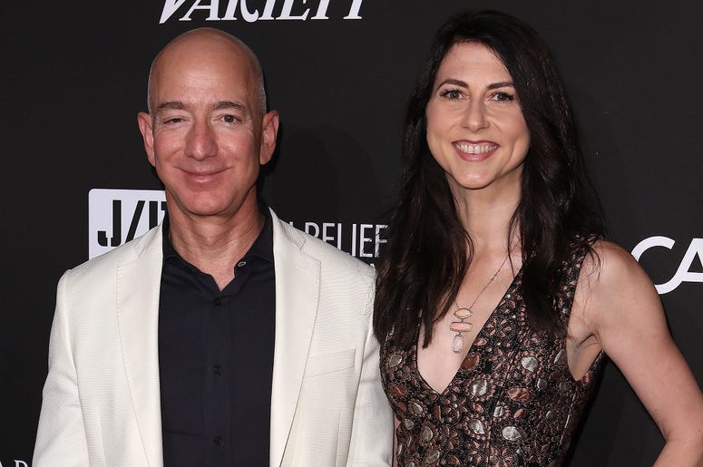 Jeff and MacKenzie Bezos