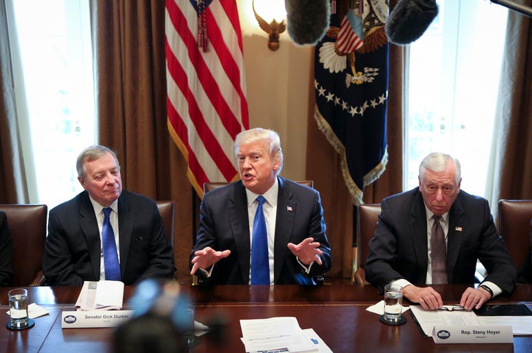 Donald Trump in meeting