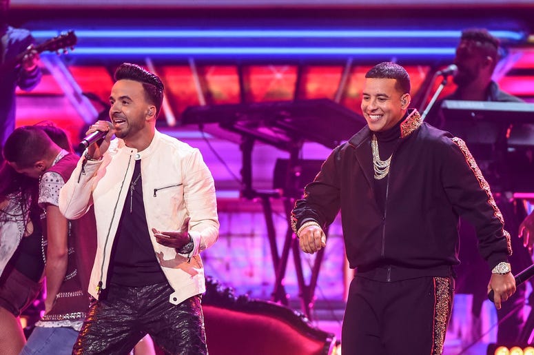 Luis Fonsi and Daddy Yankee perform