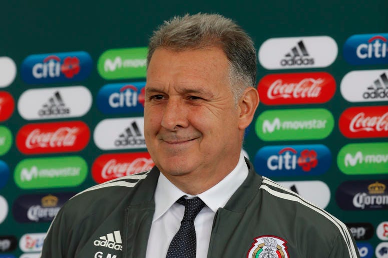 El argentino Gerardo Martino es presentado como el nuevo técnico de la selección mexicana de fútbol, durante una conferencia de prensa en Ciudad de México, el lunes 7 de enero de 2019. El argentino Gerardo Martino es presentado como el nuevo técnico de la selección mexicana de fútbol, durante una conferencia de prensa en Ciudad de México, el lunes 7 de enero de 2019.