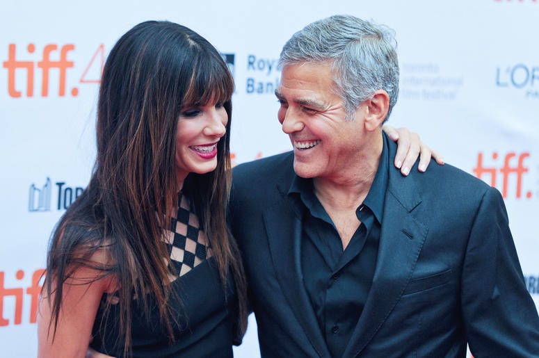 Sandra Bullock and George Clooney