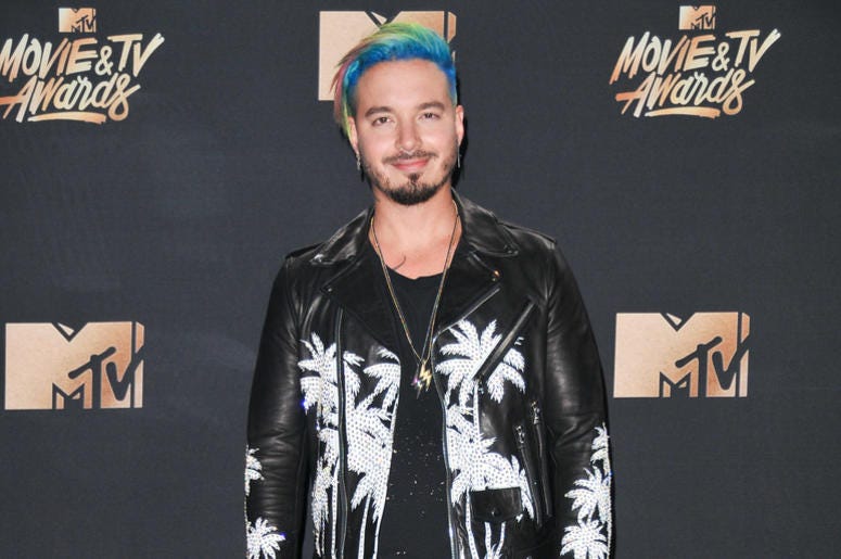 J Balvin on a red carpet