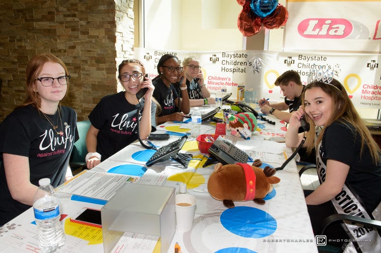 Unify answering phones Baystate Children's Hospital Radiothon 2019