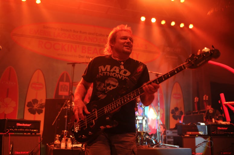 Michael Anthony performs in 2014 Michael Anthony performs in 2014