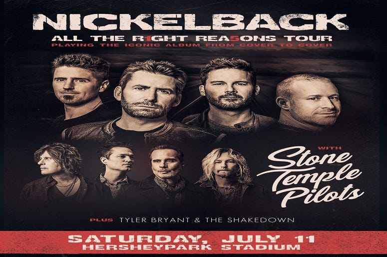 Nickelback with Stone Temple Pilots Nickelback with Stone Temple Pilots