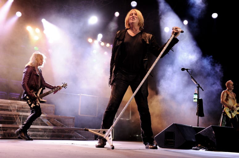 Def Leppard perform at the after party for the premiere of Warner Bros. Pictures' 'Rock Of Ages' Def Leppard perform at the after party for the premiere of Warner Bros. Pictures' 'Rock Of Ages'