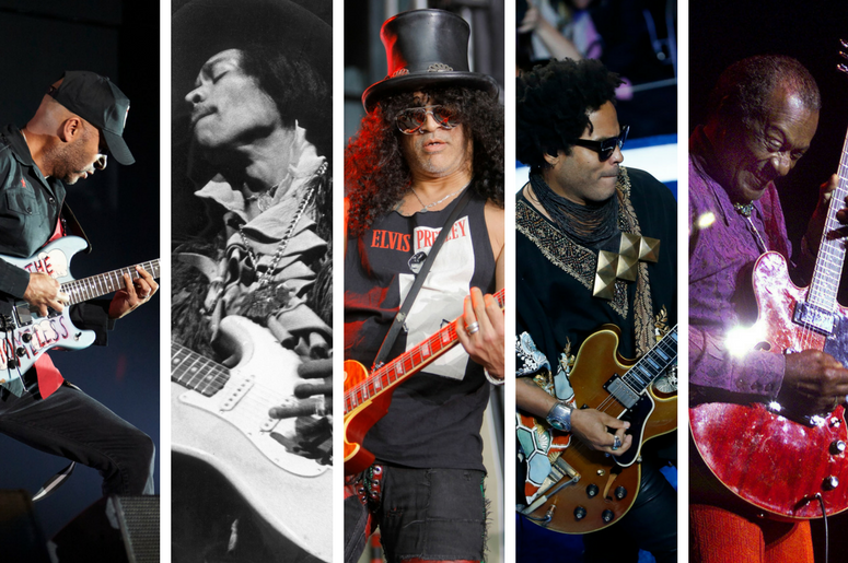 Tom Morello, Jimi Hendrix, Slash, Lenny Kravitz, Chuck Berry Tom Morello, Jimi Hendrix, Slash, Lenny Kravitz, Chuck Berry