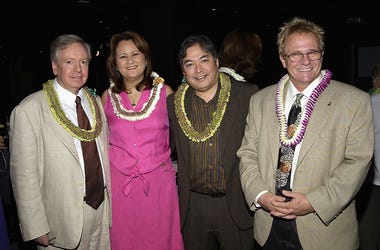 Keith Olsen (far right) with Jay Larrin, Kimberly Agas and Alan Yamamoto