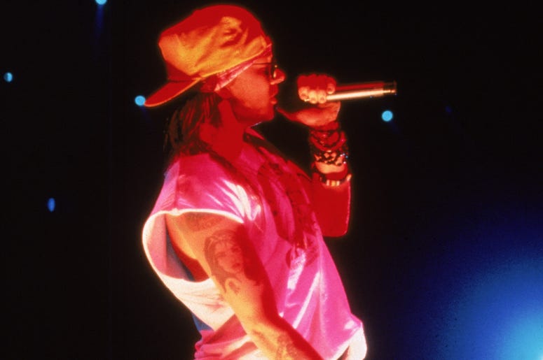 Axl Rose of the band Guns N' Roses Axl Rose of the band Guns N' Roses
