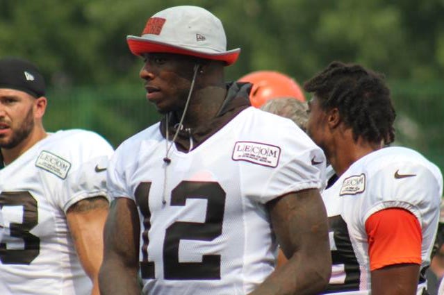 Browns receiver Josh Gordon attends practice on Aug. 20, 2018 Browns receiver Josh Gordon attends practice on Aug. 20, 2018